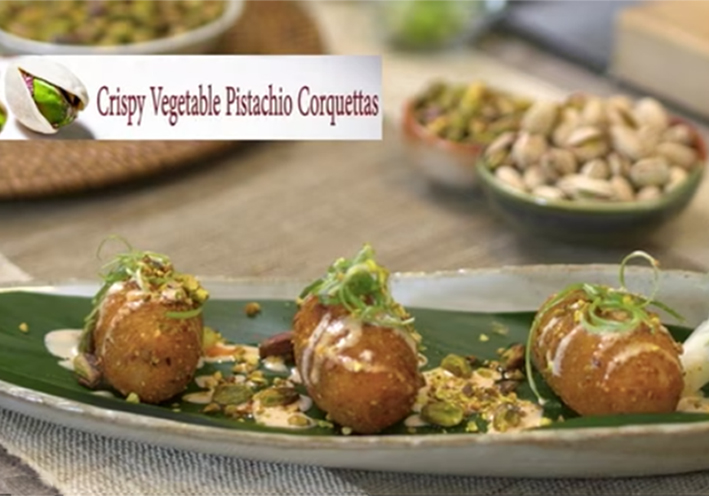 CROQUETTES DE LÉGUMES CROUSTILLANTS ET PISTACHES