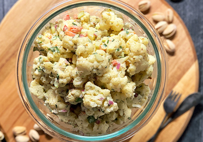 SALADE DE CHOU-FLEUR ET DE PISTACHES