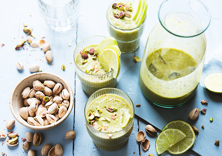 Smoothie à la salade de pistaches