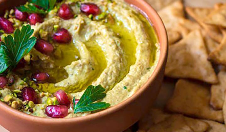 Houmous à la pistache