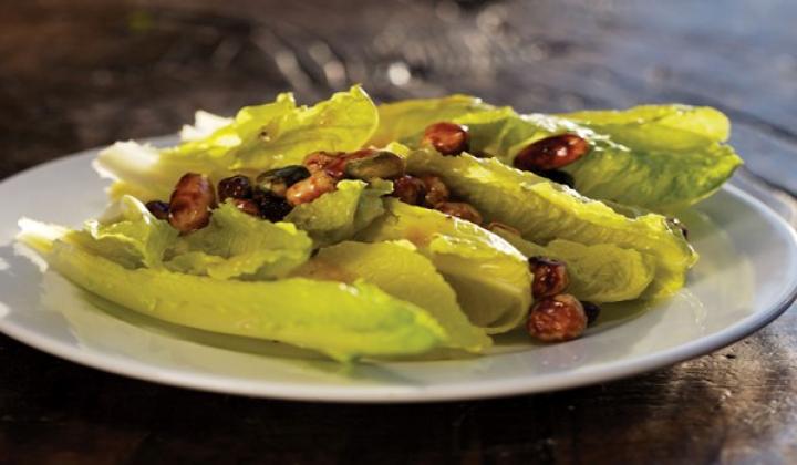 Cœurs de salade verte 