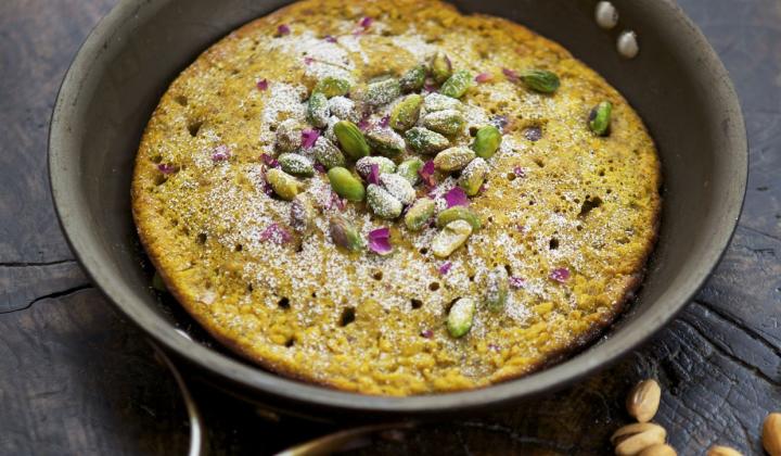Omelette aux pistaches 