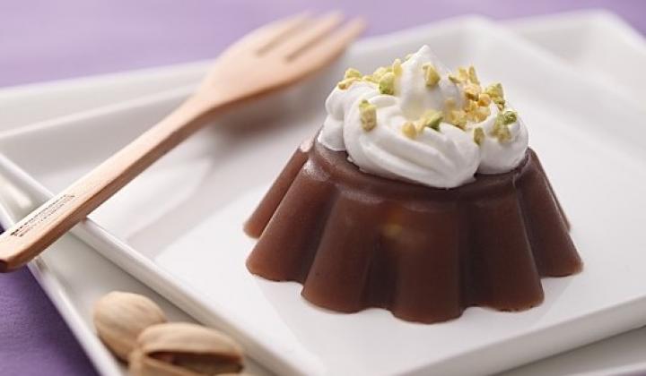 Flan à la pistache et aux marrons